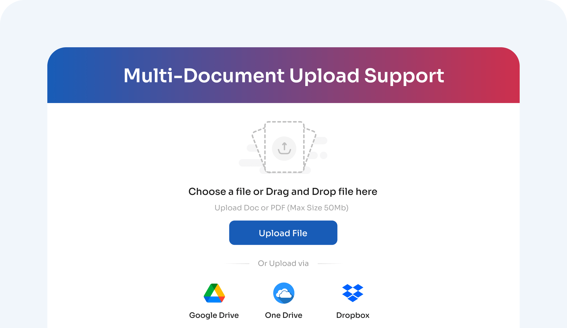 Multi-Document Upload Support